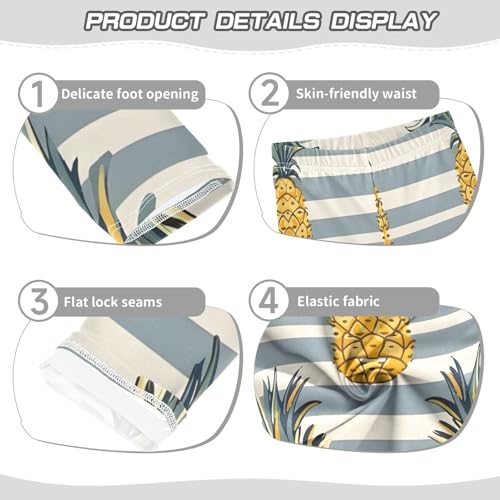 Bolaz Toddler Girls Leggings Printed Yoga Pants Leggings Fresh Pineapple for Kids3