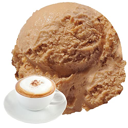 Cappuccino Eispulver VEGAN - OHNE ZUCKER - LAKTOSEFREI - GLUTENFREI - FETTARM, auch für Diabetiker Milcheis Softeispulver Speiseeispulver Gino Gelati (Cappuccino, 1 kg)