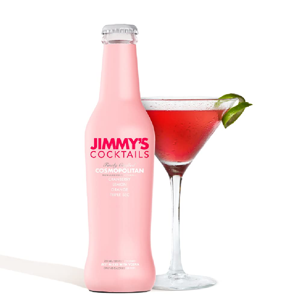 JIMMY'S COCKTAILS Cosmopolitan Cocktail Mixers (Pack of 12) Finely