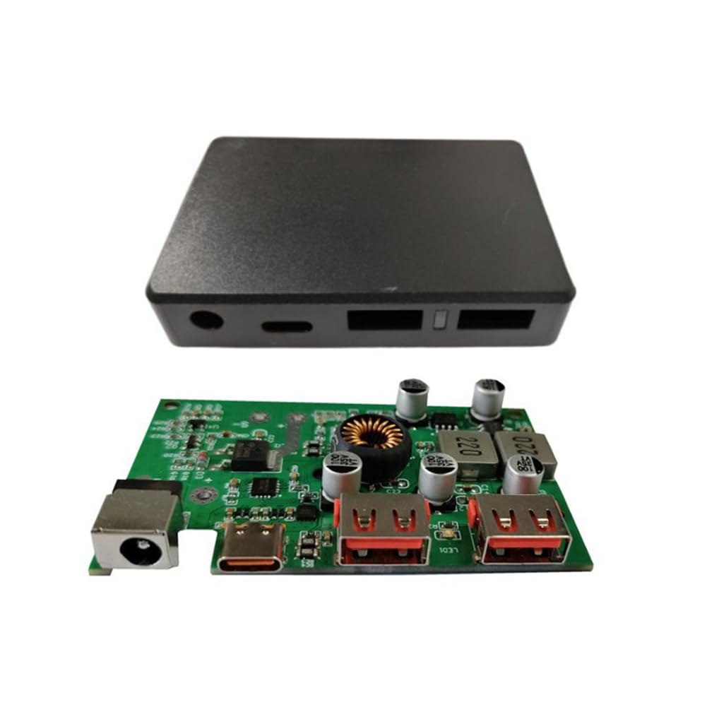 Hndhbfgrt DIY Solar Controller 5V 9V 12V TYPE-C USB-1/USB-2 Output Port Voltage Stabilizer Solar Panel Regulator