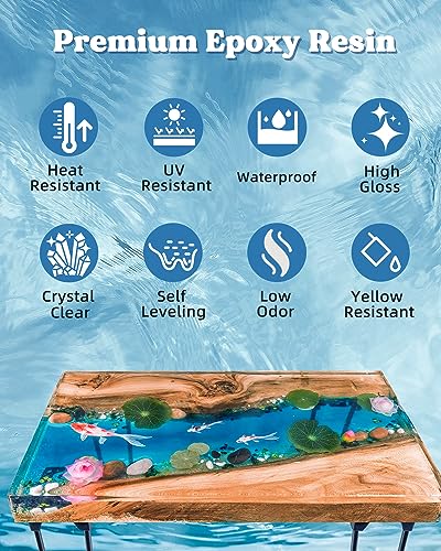 Let'S Resin Epoxy Resin JND00002 1 Gallon High Viscosity Resin For Table Top,2 Part Epoxy thumb #1