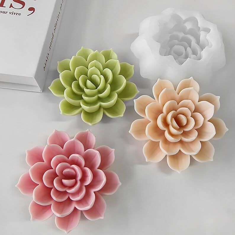 High Lotus Flower Shape Candle Silicone Molds for Making Candle Lotus Mold Flower Mold Flower Candle Mold Lotus Candle Mold 3D Mold Resin Mold soap Mold Craft Mold Clay Mold (Lotus Mould) (B0D9792KRT) Amazon Price History, Amazon Price Tracker