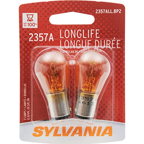 SYLVANIA 2357A Long Life Miniature Bulb, (Contains 2 Bulbs)