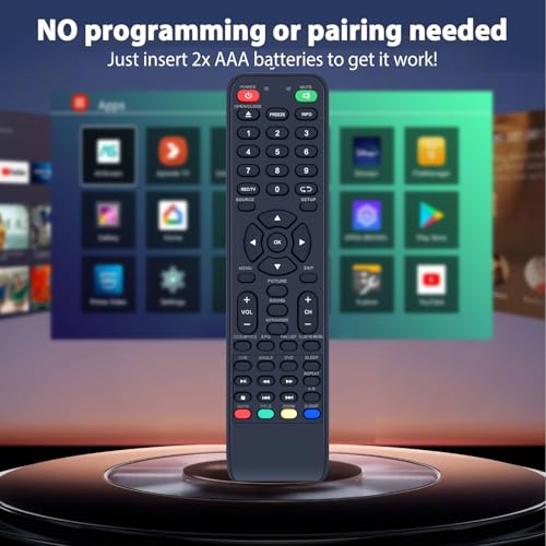 Image of Replacement Remote Control for Desobry TV DVD Player Combo TV191B-01