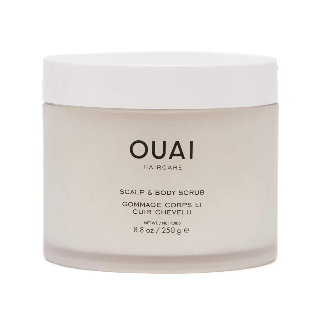 OUAI Scalp & Body Scrub. Deep-Cleansing Scrub for Hair and Skin that Removes Buildup, Exfoliates and Moisturizes. Made with Sugar and Coconut Oil. Free from Parabens, Sulfates and Phthalates (8.8 : Everything Else