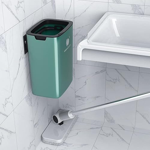 Miniatura 3 de Basurero de cocina bajo el fregadero ABS 6L montaje en pared basura hogar interior compost Bin verde colgante gabinete pequeño