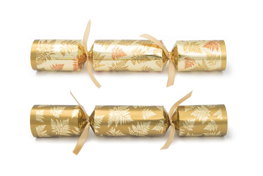 Celebration Crackers Festive Forest Catering Pack – 50 Bulk Pack of 11 Inch Luxury Eco Friendly Christmas Crackers with Hats Jokes Trivia & Decorations