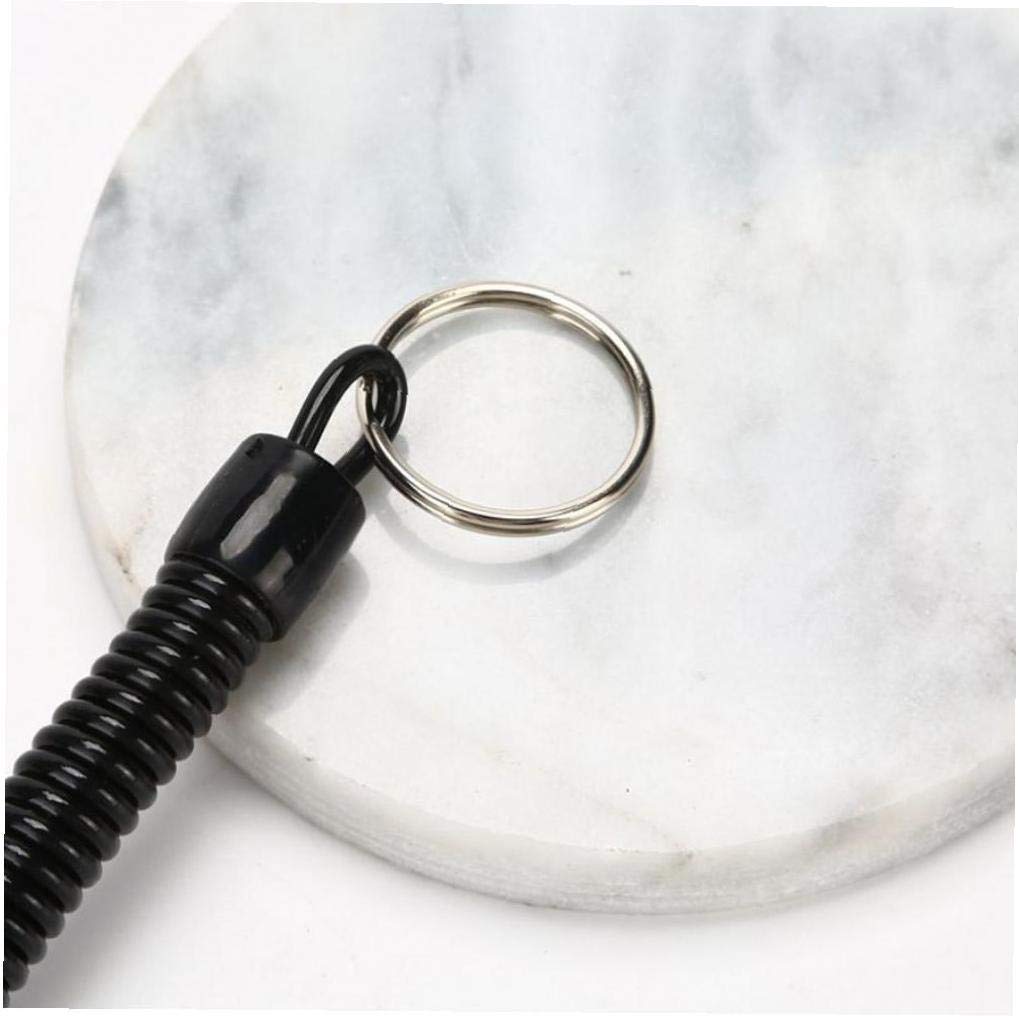 GEBAUM Porte-clés De Ressort, Noir Ressort Hélicoïdal