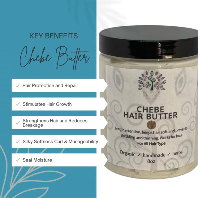Miniatura 9 de Chebe Hair Growth Butter - Hair Soft, Hydrated, Shiny & Manageable- A Whipped Butter with Authentic Chebe Powder -Chebe Butter for Hair Growth 8oz