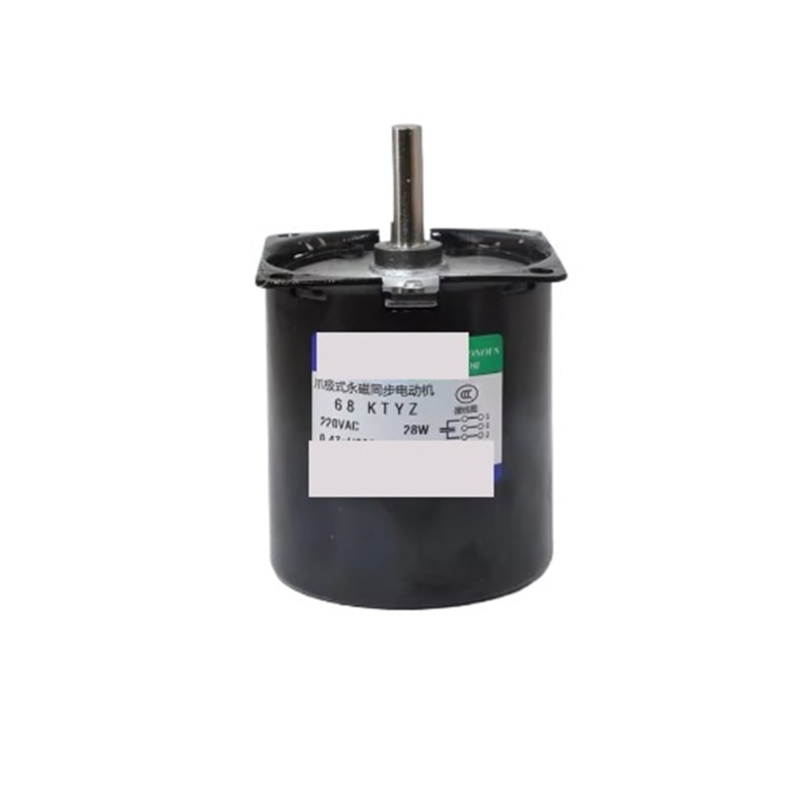 MGIMGFKZD Synchronous Motor with Bracket 8mm Center Shaft 220V 28W 68KTYZ Permanent Magnetic Synchronism AC Gear Motor Speed Reducer 1RPM-110RPM D-Type(C60rpm with Brackt)