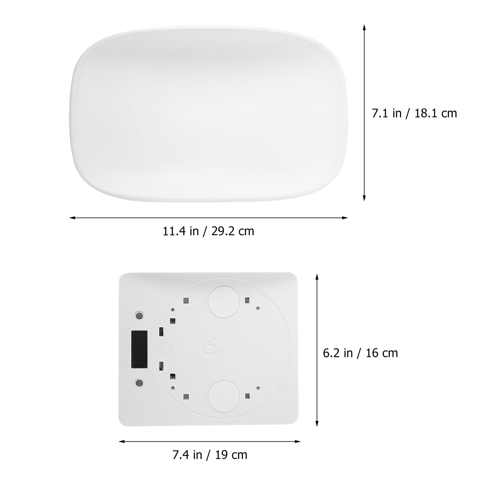 Ciieeo Bilancia Digitale per Cuccioli e Piccoli Animali Domestici, Bilancia Elettronica Portatile Vassoio in Plastica, Display LED Facile da Leggere, Multifunzionale per Peso Animali