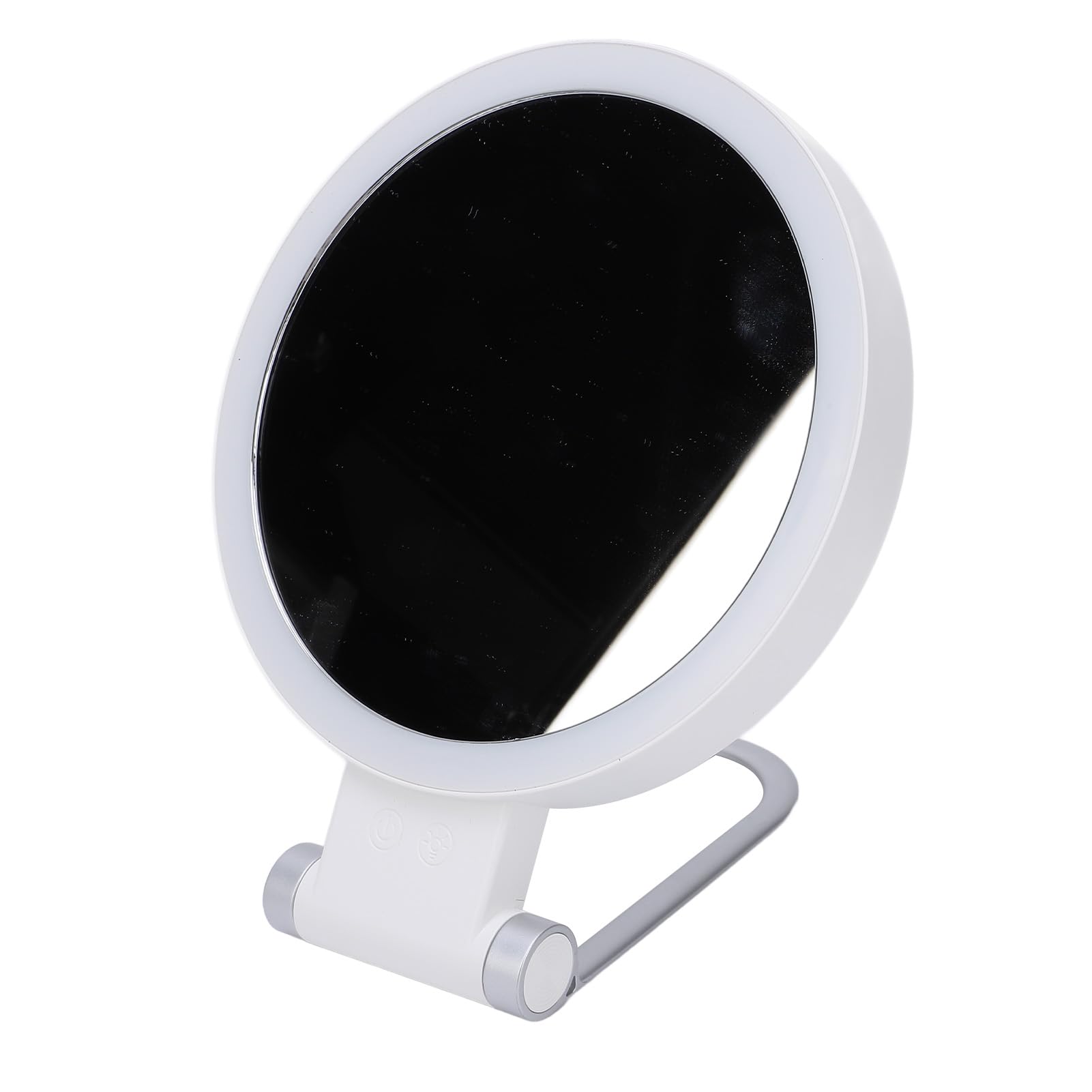 Espejo de maquillaje AMONIDA con aumento 1X 10X y modos de iluminación regulables