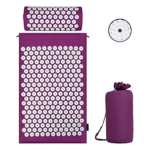 Juego de acupresión con cojín para una relajación y masaje, para aliviar el dolor de espalda, dolores de cabeza y cuello, estimula los puntos de energía en el cuerpo y estimula los puntos de energía