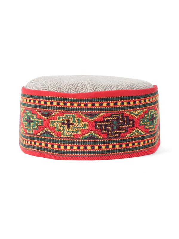 vastraa fusion Men's Handloomed Woolen Himachali Kullu Topi-picture-39