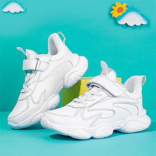 MATERUIEYES Children's Shoes Sports Shoes Small White Shoes Mesh Girls' Running Shoes Sneakers3