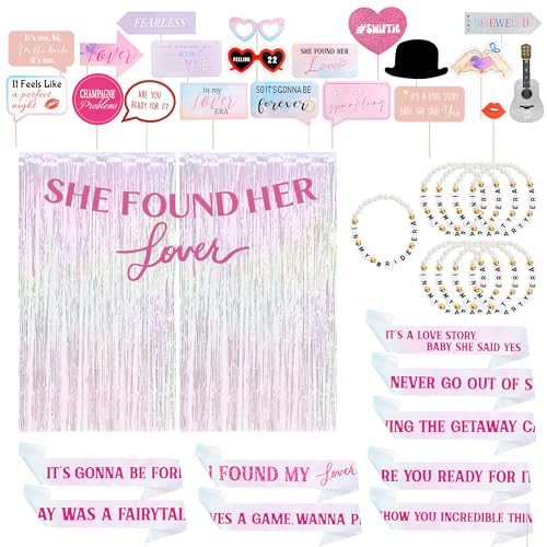 Taylor Party Decorations: Swiftee-Inspired Bachelorette Party Decor Friendship Bracelets Gifts and Stuff for Lover Bachelorette Party Party Favors Decorations and Supplies (Lover)