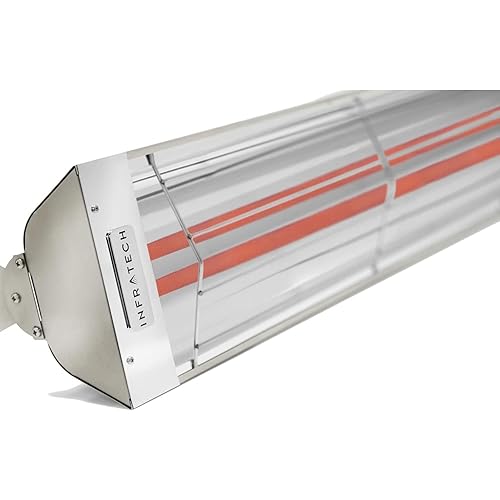 Infratech WD5024SS Dual Element 5,000 Watt Electric Patio Heater, Voltage: 240, Finish Color: Stainless Steel