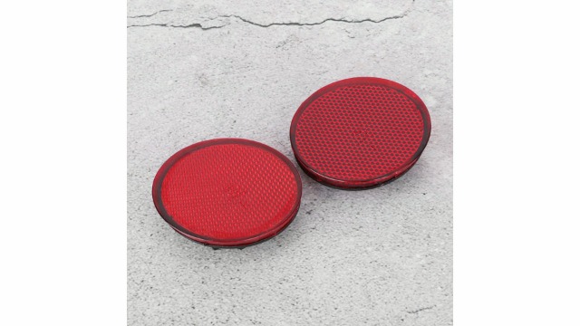 2 pièces lentille rouge gauche droite pare-chocs arrière
