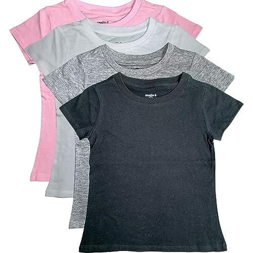 Studio 3 Girls' Four-Pack Assorted Color T-Shirts