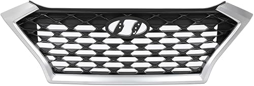 Vista 13 de GRAND ORANGE Parrilla de parachoques superior delantera de policarbonato negro compatible con Hyundai Elantra Sedan 3FGT15 2011-2013