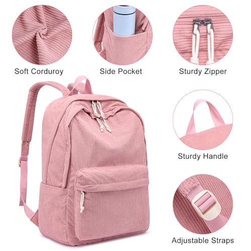 Image of ZUBOND Backpack for School Girls and Boys, Lightweight School Bookbag for Teens, College Students Women & Men, Cute Large Laptop Backpack Fits 15.6 Inch Notebook