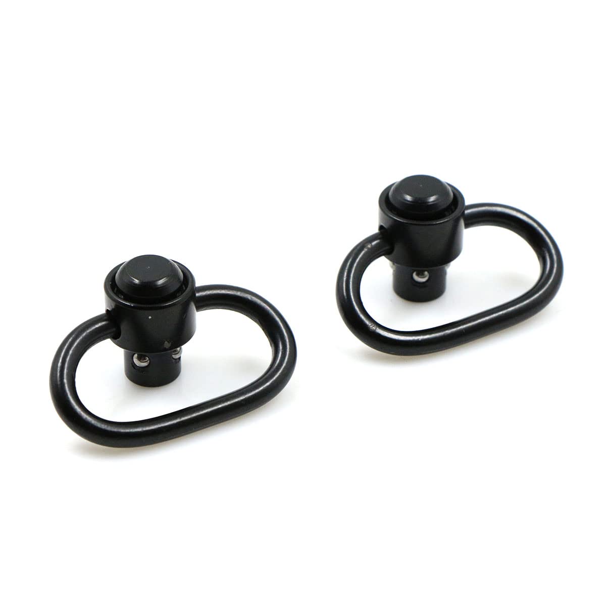 Qd Push Button Sling Swivel Girevoli Mount Girelle Clip Loop Strap Sgancio Rapido 1.25 Pollici Tattica Heavy Duty Fibbia Per Cinghie Tattiche Fionda Cintura For Rifle Pacchetto(4 Pezzi)
