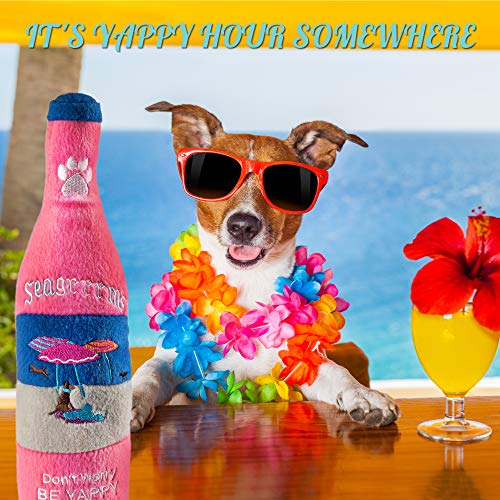 Dog Diggin Designs Libation Station Collection | Unique Squeaky Parody Plush Dog Toys – Shaken, Not Stirred #TOP3