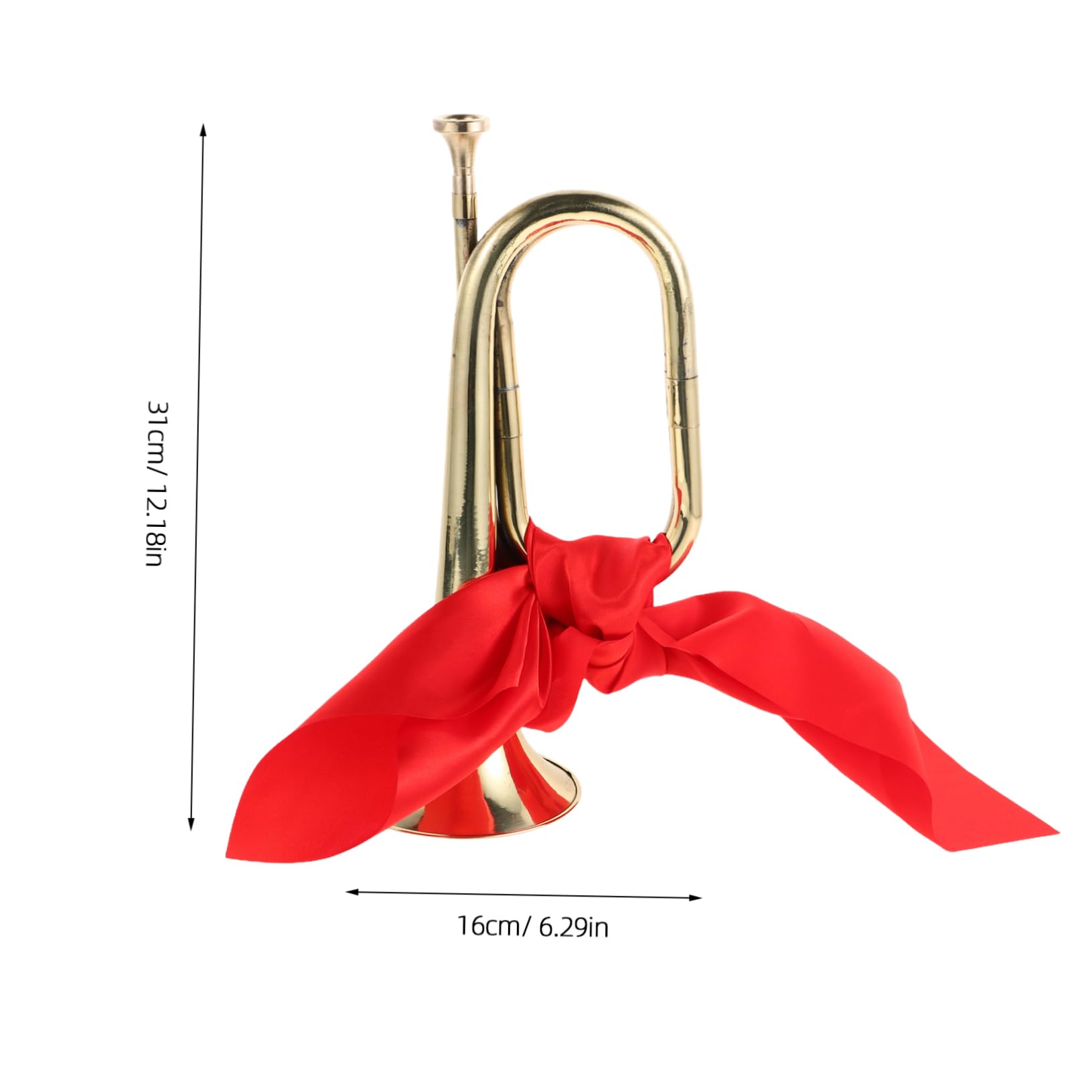 ULDIGI Versatile Bugle Trumpet Horn for Bands School Orchestras Replaceable Mouthpiece