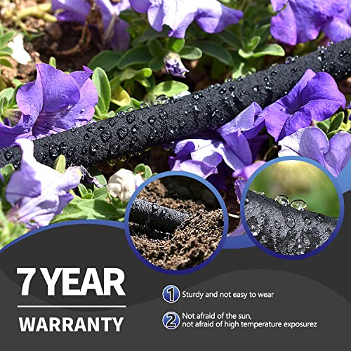 2 Pack Soaker Hose 25 Ft For Garden Bed, 1/2’’ Diameter Heavy Duty Soaker Hoses 50 Ft For Garden Beds To Save 70% Water, Short Drip Soaker Hose For Vegetable Beds (2 Pack 25 Ft) #TOP5