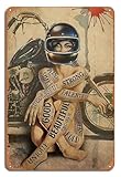Girls Room Decor Motorcycle Wall Decor for Girls Bedroom Inspirational Vintage Metal Tin Signs Wall Art Decorations Ideal Novelty Gift - 8x12 inches