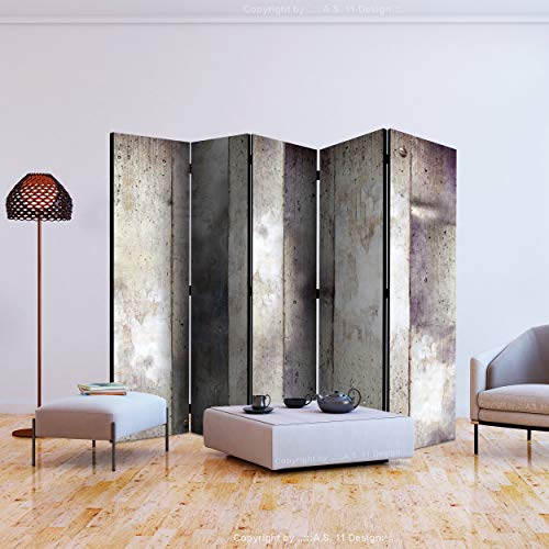 Paravent decomonkey Raumteiler Innen Stein 225×172 cm 5-teilig