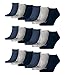 Produktbild PUMA 18 Paar Sneaker Invisible Socken Gr. 35-49 Unisex für Damen Herren Füßlinge, Farbe:532 - navy/grey/nightshadow b, Socken & Strümpfe:39-42