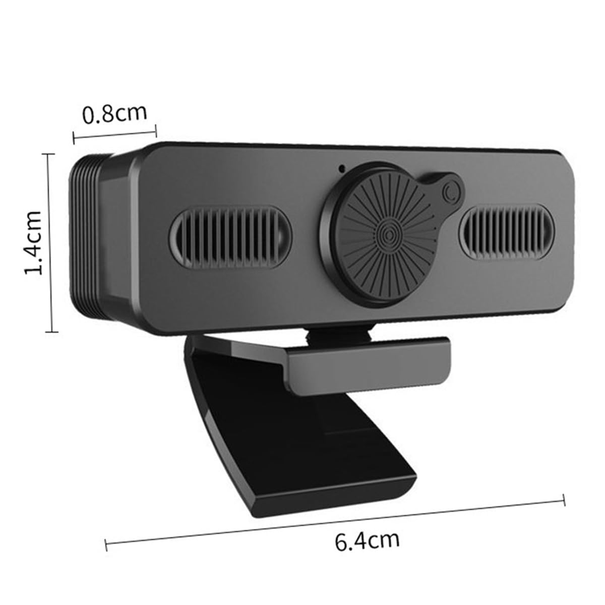GIZNXBA Webcam para PC con Micrófono con Cancelación De Ruido, Webcam para Videoconferencias, Clases Online Y Retransmisiones En Directo, Ideal para Teletrabajadores, Estudiantes Y Gamers(4k)