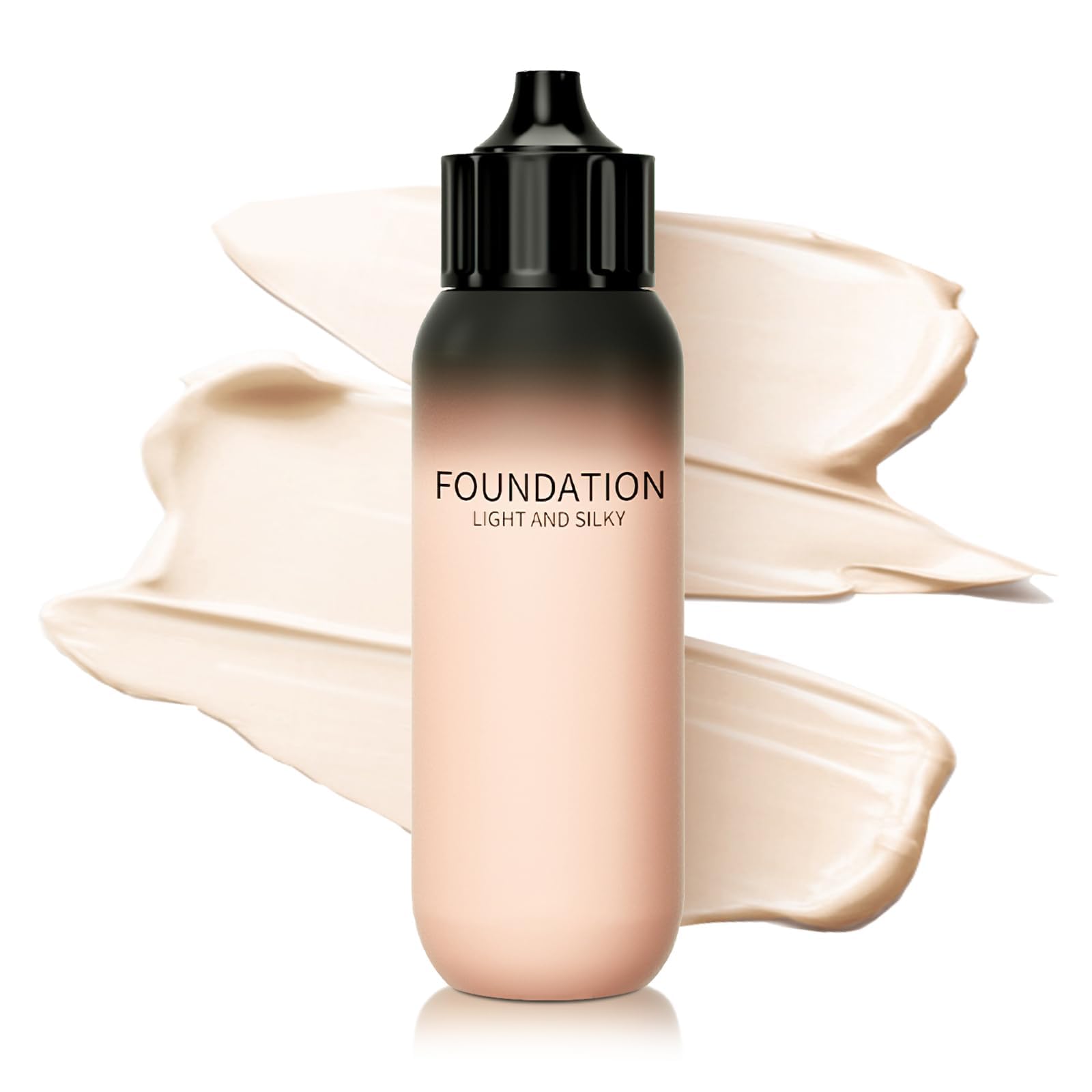 Azonee Silky Full Coverage Foundation, Long-Wearing & Waterproof Soft Foundation, Lightweight Moisturizing Foundation for All Skin Types, Oil-Free & Nourishing Formula for Flawless Face Makeup