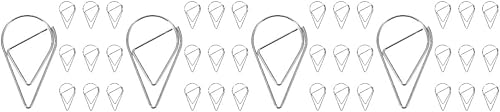 STOBOK 40 clips de papel grandes, clips de metal para marcapáginas, planificador de libros, precioso accesorio de escritorio, accesorios de la