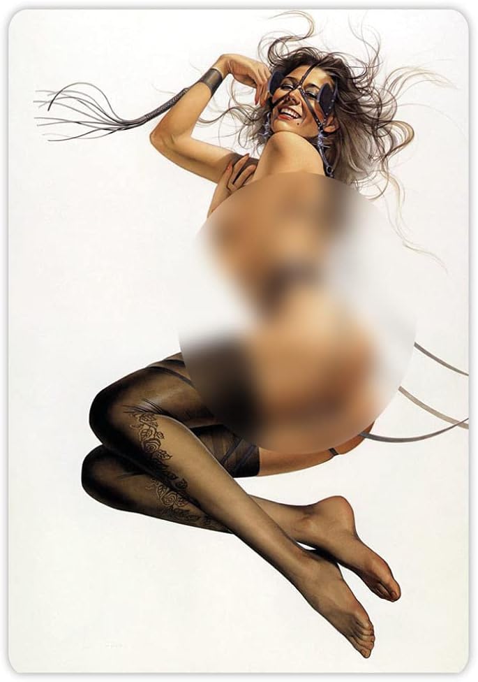 Pinup pin up pin-up a Girl with a Whip Sticker Decal 4" x 5"