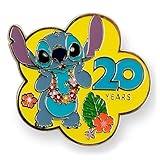 Disney Lilo & Stitch 20th Anniversary Limited Edition Enamel Pin Exclusive | Metal Brooch Badge Accessories For Backpack, Clothes, Hats | Cute Gifts and Collectibles