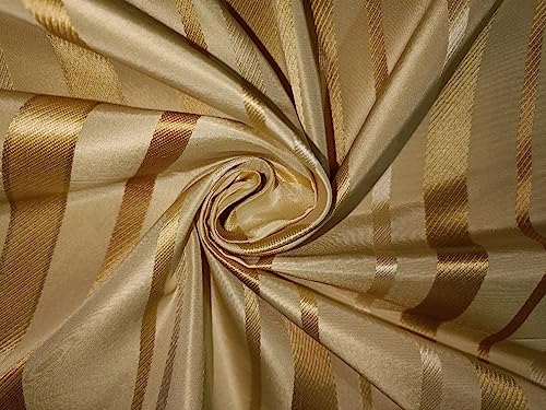 Taffetas satiné à rayures TAF72 tissu infroissable et rigide pour robe