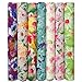 Qililandiy 7 Pcs Oil Painting Flower Fat Quarters Fabric Bundles Quilting Fabric Bundle Patchwork for Sewing Quilting and Crafting (18x22 inch)