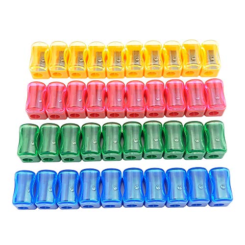 96 Pcs Manual Pencil Sharpener Bulk For Kids Mini Colored Handheld Pencil Sharpener Small Portable Pencil Sharpeners For Home Office School Use #TOP29