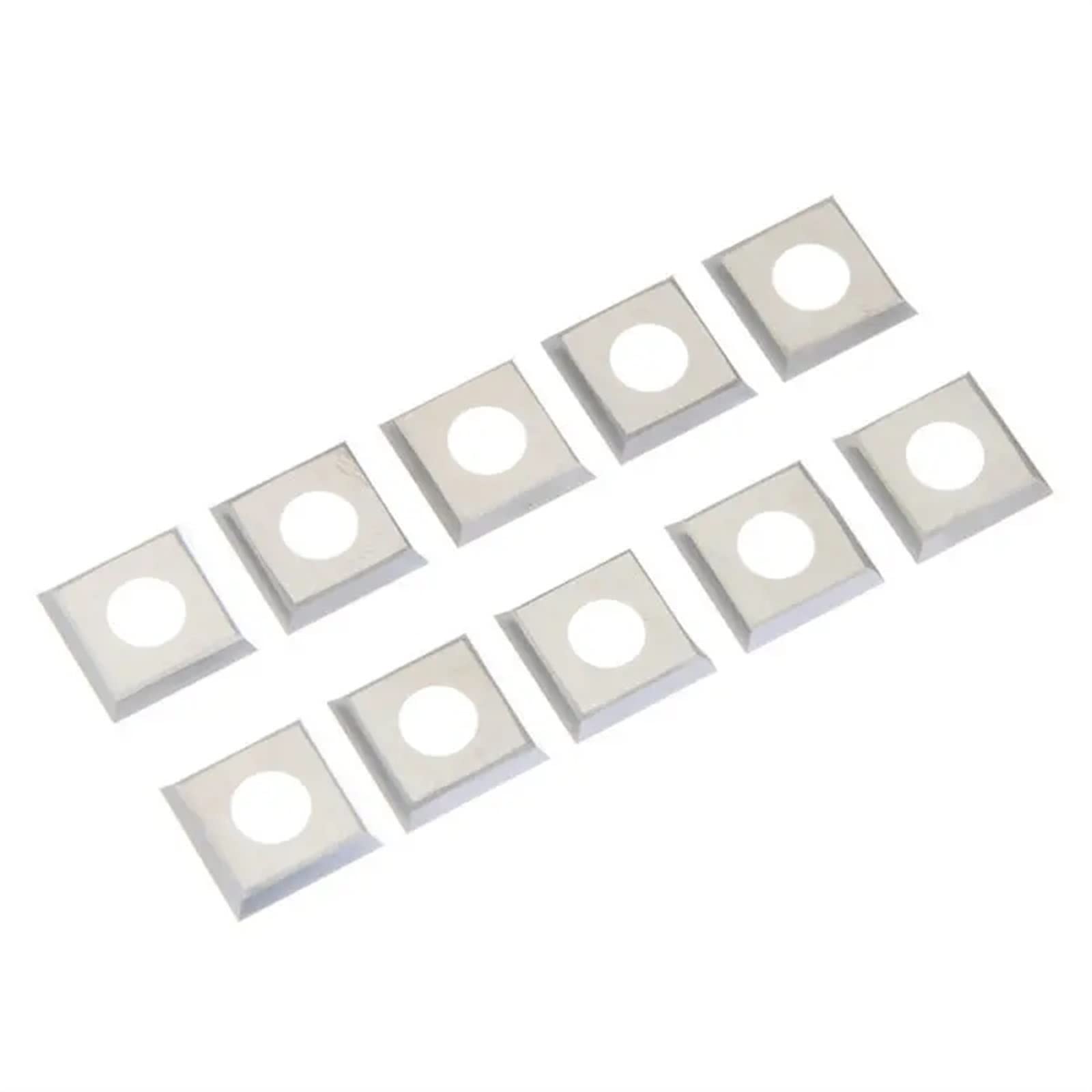 Płytki węglikowe do tokarek, Płytki tnące 10 szt. 14x14x2 mm Płytki węglikowe 30° Frez do narzędzia tokarskiego do drewna