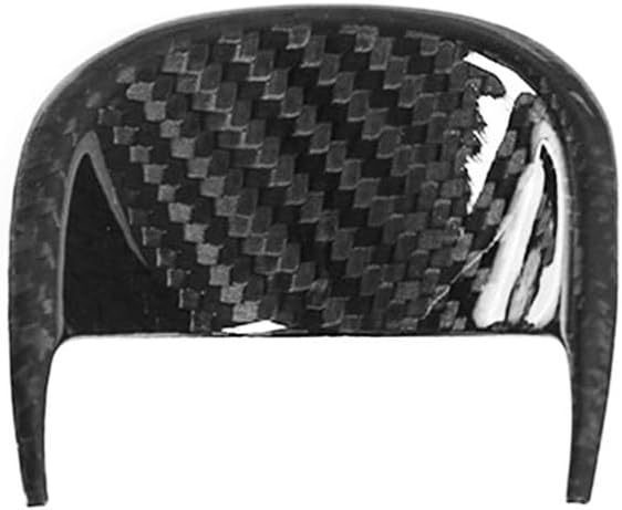 Carbon Fiber Car Interior Exterior Accessories Decoration Cover Sticker Trim Compatible with Maserati Ghibli 2013-2022 (Dashboard Clock Base (14-21, Dry Carbon Black))