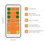 LED Wall Mounted Reading Light with Remote Control, Dimmable Touch Lamp for Bedroom Wall Lamp with USB Output, Flexible Gooseneck, Adjustable CCT, Stepless Dimming and 4 Gear Dimming (White) - Image 2