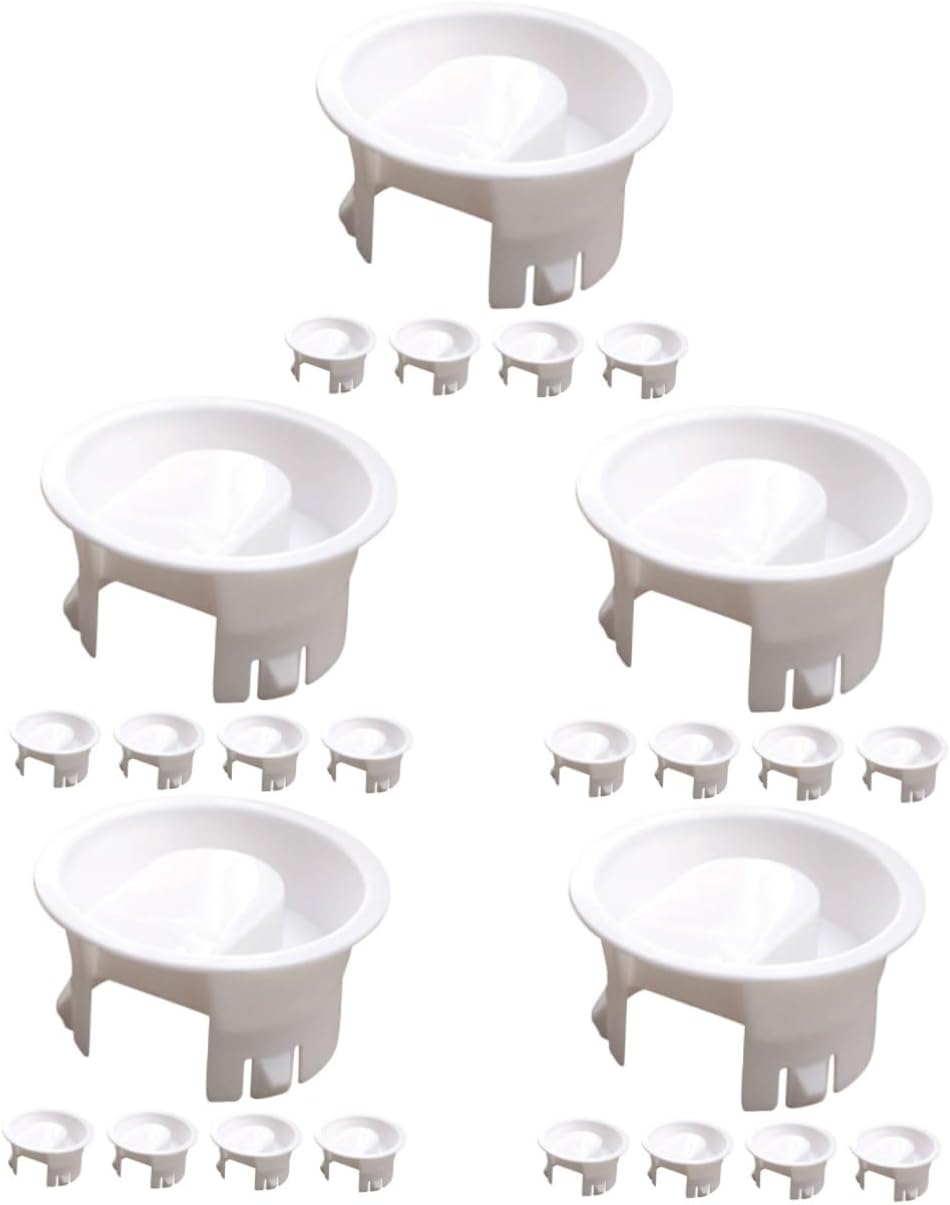 Garneck 25pcs Water Pitcher Lids Covers for Jug Fit for Juice and Beverages Easy to Clean Prevents Spills for Home and Events