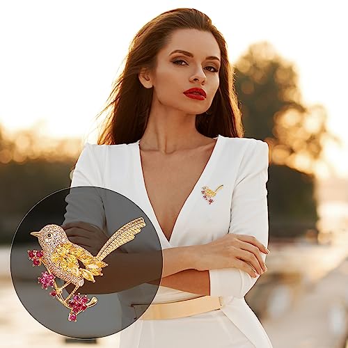Image of Brooch Pins for Women Fashion Jewelry Cubic Zirconia Brooches and Pins for Birthday Wedding Party Gift