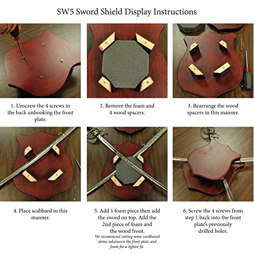 Shield Sword Display Blank