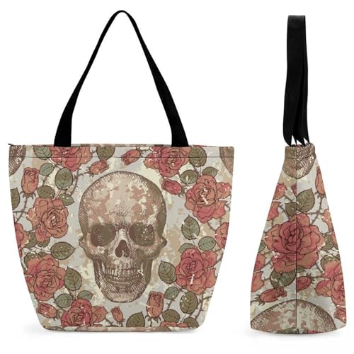 Sac à main rose rétro crâne femme : le grand volume contre le manque de place