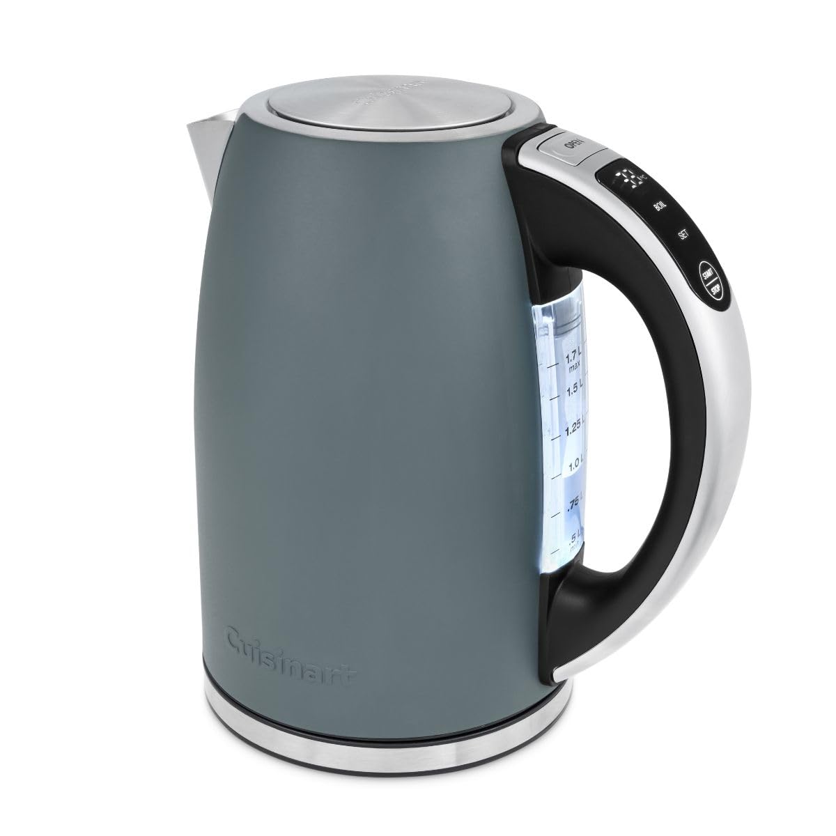 Cuisinart Bouilloire électrique SmartElite 1,7 L Denim | Température Réglable 50–100 °C | Écran Numérique | Ébullition Rapide 3 kW | Filtre Anticalcaire Lavable | Bec Verseur