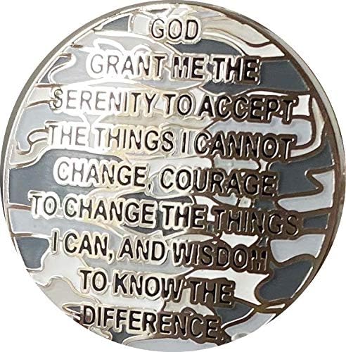 Miniatura 4 de 1 año AA Medallón Reflex Invierno Camo Plateado Camuflaje Color Chip