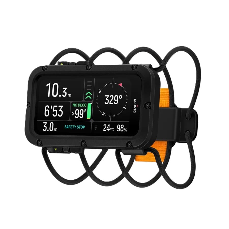 Suunto Ordenador náutico de buceo con pantalla AMOLED de 3,2 pulgadas, soporte multigas, GPS, información meteorológica y marea, resistencia al agua 200 m, presión del tanque inalámbrica, duración de